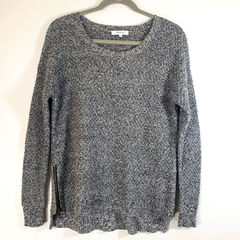 MADEWELL Landmark textured knit round neck sweater
